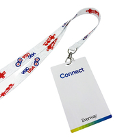 Badges d'exposition en PVC de haute qualité, cartes d'identité pour événements, cartes VIP plastifiées avec logo et lanière