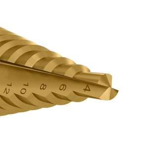 KRINO - 0123002 HSS + TIN <b>Step</b> <b>drill</b> bits - EAN 8014249143574 <b>DRILL</b> BITS OTHER <b>DRILL</b> BITS - Product Image 5