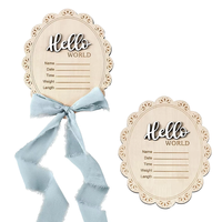 Annnonce de naissance : Hello World |   Panneau de nom pour nouveau-né |   Plaque d'annonce de naissance florale |   Souvenir de l'annonce de la naissance du bébé à l'hôpital