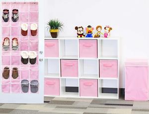 24 Pockets Clear Over the Door Hanging Shoe Organizer for Shoes and Kids Toy Closet Storage Holder - Product Image 5