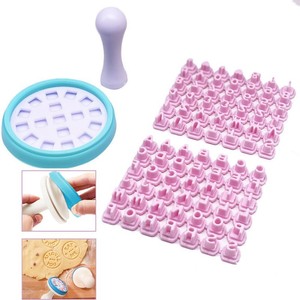 TX bricolage numéro lettre argile timbre impressionner embosseur ensemble Kit moule bricolage gaufrage <span class=keywords><strong>poterie</strong></span> argile outils - Product Image 3