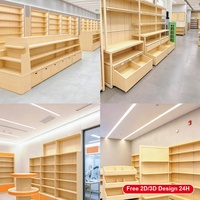 Système d'étagères de vente au détail sur mesure en acier laminé à froid pour boutique de cadeaux