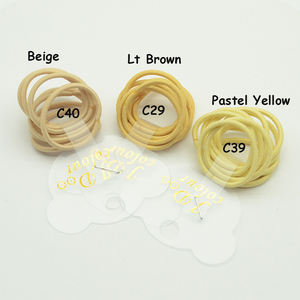 100 adet/torba 2mm çap 2.2cm Mini çocuklar kız elastik saç bantları için at kuyruğu tutucu halat naylon saç kravat DIY saç aksesuarları - Product Image 6