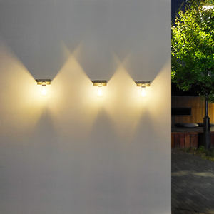 Luces de pared solares Control de luz para exteriores Sensor de movimiento PIR Bombilla COB de inducción humana Lámparas de pared de jardín de pasillo de patio impermeable - Product Image 4