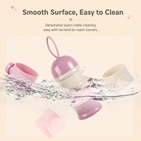 Distributeur de lait en poudre pour bébé 0-12 mois, conteneur de stockage portable en PP de qualité alimentaire, boîte d'alimentation de voyage ZETO ZT100