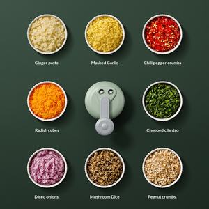 Presse-ail manuel en acier inoxydable avec lame, réglage 3 vitesses, gadget multifonctionnel pour piler, hacher et presser l'ail - Product Image 3