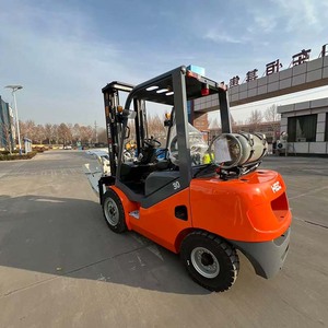 Chariot élévateur à essence/GPL <span class=keywords><strong>HECA</strong></span> 2T/2.5T/3T/3.5T 2026, mât bi-étages 3M/6M, 4 roues, déplaceur latéral, pour manutention de conteneurs portuaires, CE EAC - Product Image 5
