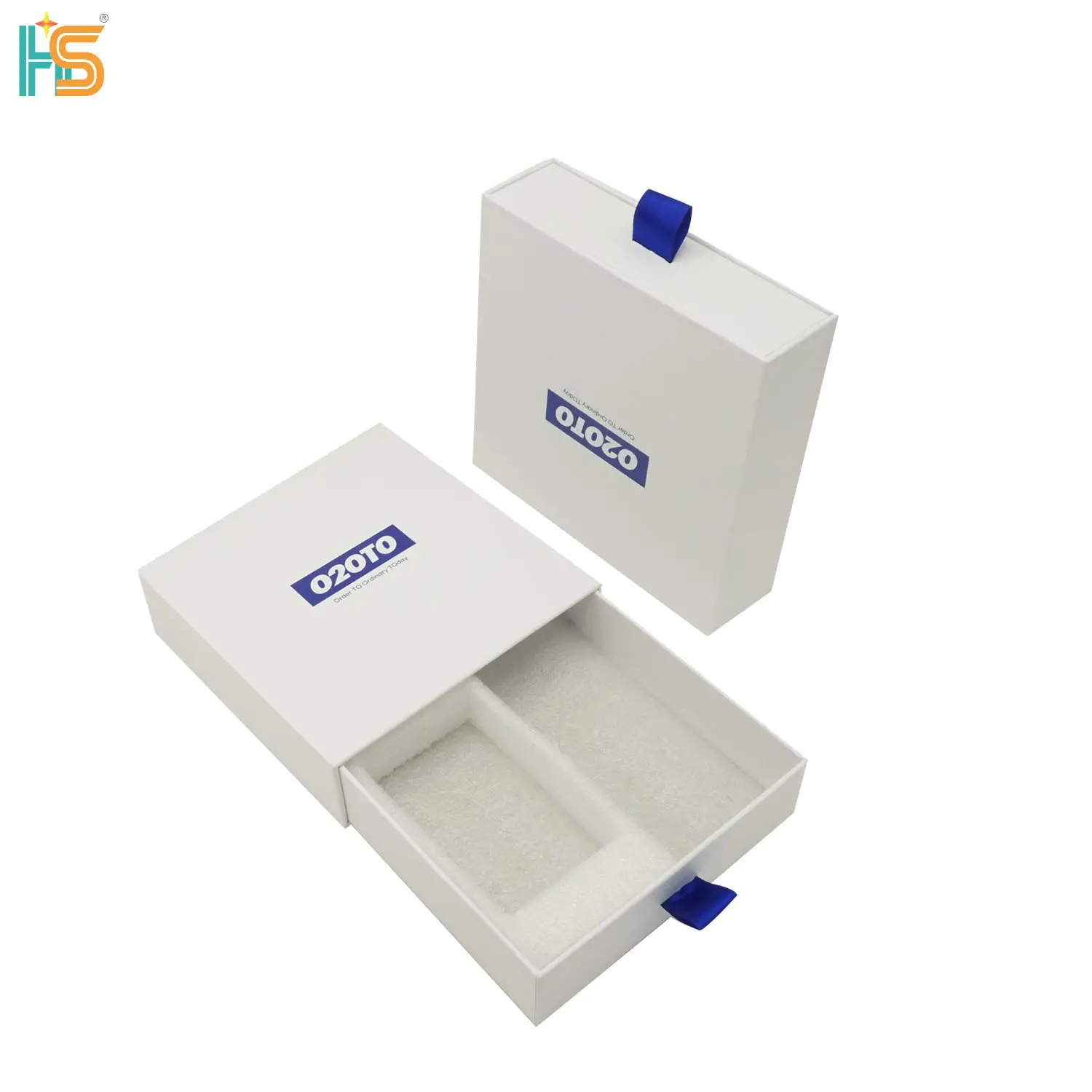 Umwelt freundliche personal isierte benutzer definierte Logo gedruckt Hard Box Electronics kleine Schublade Box Bag Verpackung