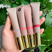 Gloss à lèvres 18 ml, nouveau design, tube compressible, logo personnalisé, hydratant, vitamine E, végan