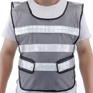 Factory Direct Sale CE certification reflective gray safety net reflective vest