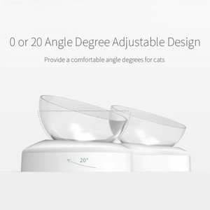 Beste Huisdierbenodigdheden Diervoeders Katten Honden Voerbakken Verstelbare Hoek Transparante Kat Gekantelde Voerbakken - Product Image 2