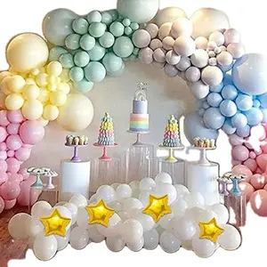 balonlar doğum günü parti setleri Suppliers-Gökkuşağı macaron pastel balon seti balon kemer garland kiti doğum günü özel parti malzemeleri doğum günü dekorasyon lateks balon seti
