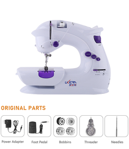 UFR-403 <span class=keywords><strong>Machine</strong></span> <span class=keywords><strong>à</strong></span> <span class=keywords><strong>coudre</strong></span> miniature pour enfants, portable, électrique, <span class=keywords><strong>avec</strong></span> lumière LED et fonction de couture inversée, fournie directement par l'usine - Product Image 4