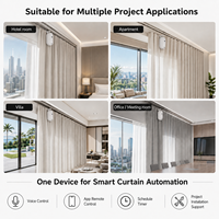 Robot Inteligente para Cortinas con WiFi Tuya, Abridor Automático de Cortinas para Rieles en U y T, Automatización para Hogar y Hotel