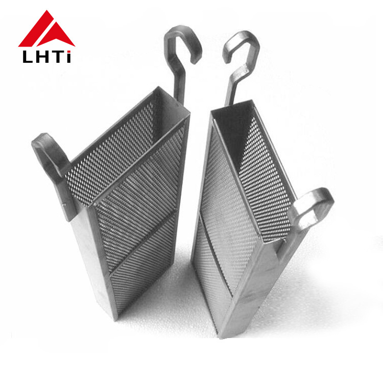 High quality gr2  Anode Mesh Titanium Baskets for Chemical Industry