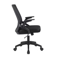 Chaise de bureau exécutive ergonomique moderne personnalisable avec design élévateur, réglable en hauteur, pivotante, dossier mi-hauteur en maille, pour bureau à domicile