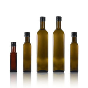 Botella de Vidrio Verde Oscuro Marasca Vacía para Aceite de Oliva Virgen Extra Orgánico Español con Tapa de Aluminio para Alimentos 500ml - Product Image 2