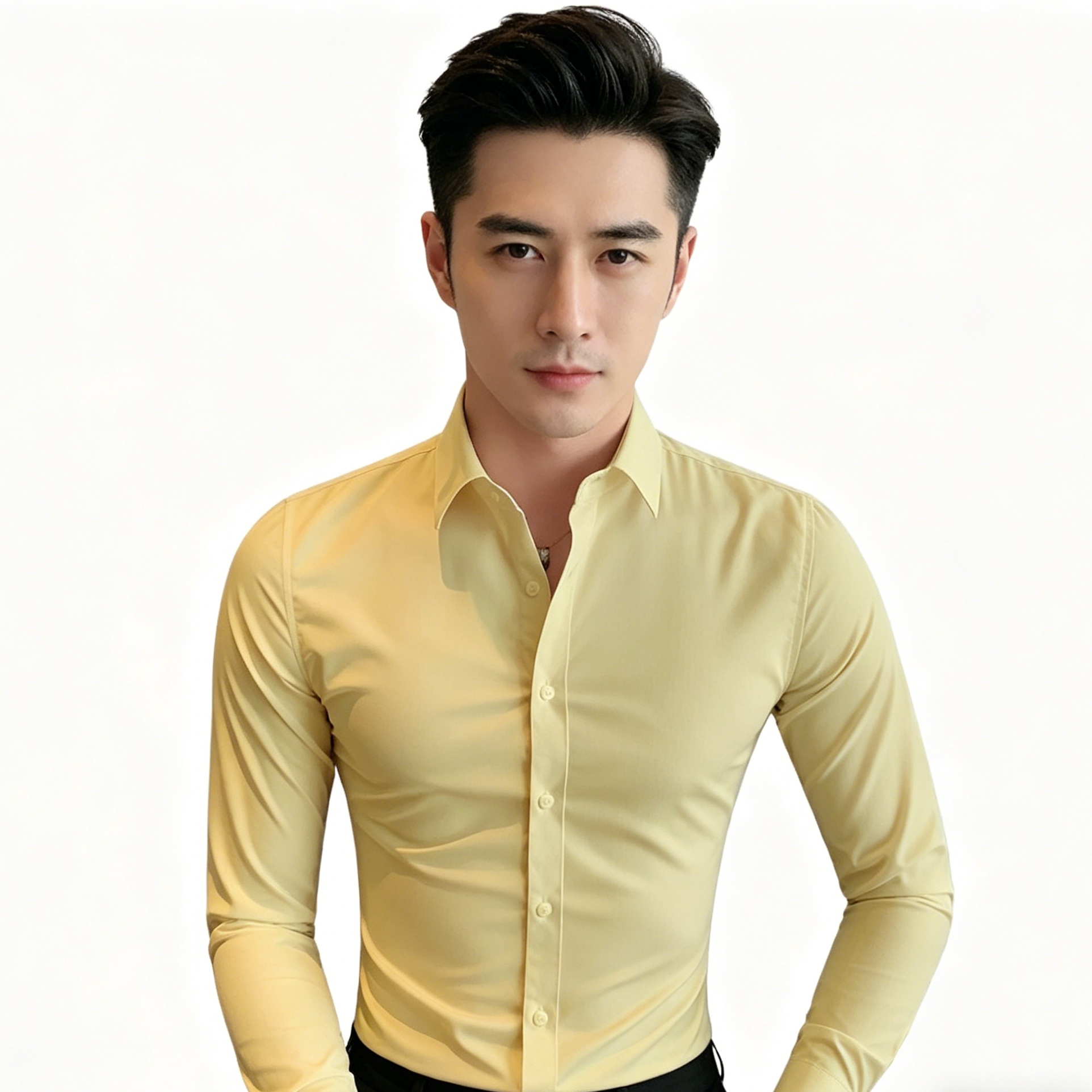 manga larga amarilla