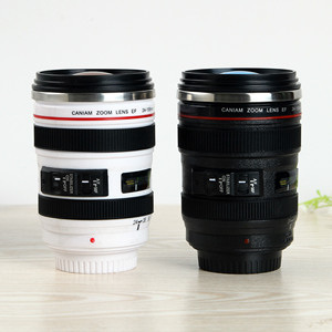 Tasse à café pour objectif d'appareil photo, Thermos, en acier inoxydable, avec couvercles scellés et rétractable, pour photographie, 13.5oz - Product Image 1