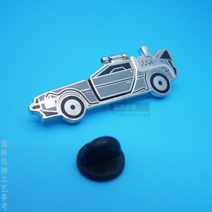 Broche personnalisée en alliage de zinc émaillé en forme de voiture de dessin animé, finition nickel brillant, accessoire de mode unisexe, idéal comme cadeau - Product Image 2