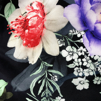 Vente en gros de tissu en satin de soie naturelle imprimé imprimé africain pour robes mariages vêtements caractéristique organique pour les filles de Chine