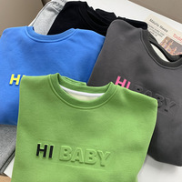 Sweat à capuche en relief 3d coloré surdimensionné personnalisé pour homme