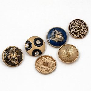 Garment Accessories Custom logo Clothing Sewing <b>Gold</b> Shank Overcoat blazer Coat Tuxedo Metal Suit <b>Buttons</b> for Suit Coat Clothes - Product Image 2