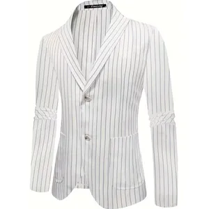 Striped blazer men's suit holiday suit jacket