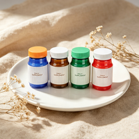 Conteneur d'emballage en plastique PET brun ambré de 265 ml, résistant à la lumière, avec bouchon inviolable à décoller, pour pilules, capsules, compléments alimentaires