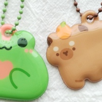 Gantungan Tas Squishy Custom, Liontin Anime Bentuk Tidak Beraturan Isi Kapas Lembut, Gantungan Kunci Cetak Personal untuk Dekorasi Tas