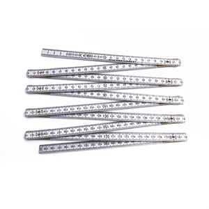 Factory High Precision Waterproof 2 M / 10 Folds Custom Aluminum <strong>Folding</strong> Ruler