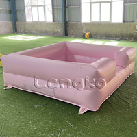 Château gonflable blanc en promotion, jeux gonflables à prix abordable, piscine à balles gonflable pour fêtes d'enfants