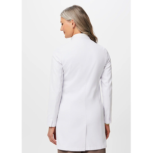 Uniformes Médicos de Tela Twill Antiarrugas Blancos Personalizados para Mujer, Venta al por Mayor para Hospitales, Tallas XS-3XL - Product Image 4