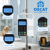 Pompe à perfusion vétérinaire OSCAT, équipement vétérinaire, pompe à perfusion pour animaux de compagnie, pompe à perfusion IV automatique avec écran LCD pour hôpital vétérinaire