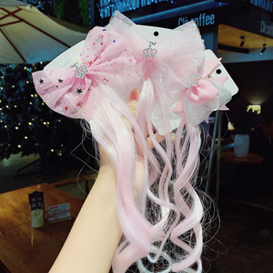 Extension de <span class=keywords><strong>cheveux</strong></span> tressés finestyle avec nœuds mignons pour filles adolescents tout-petits enfants accessoires de <span class=keywords><strong>cheveux</strong></span> de fête - Product Image 5