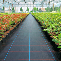 Agriculture Noir Carré Couvre-sol Jardin pour Barrière contre les mauvaises herbes Tissu Plastique Filet Rouleau Contrôle Personnalisable Coupe des mauvaises herbes