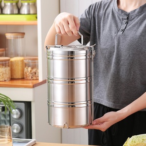 304 Stainless Steel Thermal Multi-layer Large Capacity Adult <strong>Work</strong> Portable Bento <strong>Lunch</strong> <strong>Box</strong> with Detachable Pot - Product Image 2