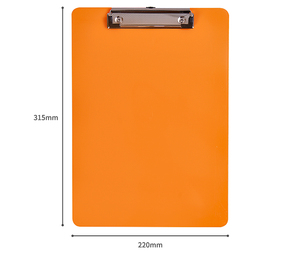 Factory Price <b>A4</b> Business Meeting Record Folder School Office Writing Pad Board PP Material Clipboard With Metal Clip - Product Image 3