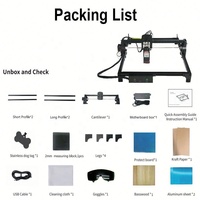 DIY madera acrílico K5 5W rápido grabado láser Packer 2 máquina de grabado láser
