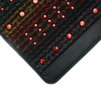 Stock local US - Tapis de massage B148 en améthyste avec lumière rouge fiable, thérapie PEMF, guérison par les cristaux et chauffage pour le corps