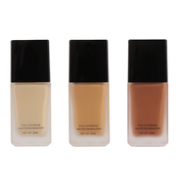 Fond de teint liquide mat vegan de haute qualité 24H, couvrance totale, cosmétiques de marque privée, maquillage pour les peaux foncées, longue tenue