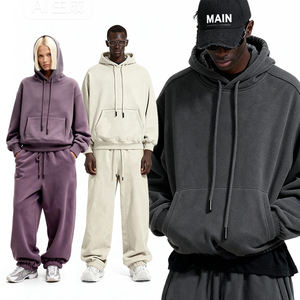 QUICKSHOW Felpe con Cappuccio da Uomo <span class=keywords><strong>Oversize</strong></span> in <span class=keywords><strong>Pile</strong></span> 350 GSM Senza Stampa Vendita all'Ingrosso Pesanti - Product Image 2