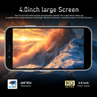 I15 Mini, el Teléfono Inteligente Más Reciente, 3G Desbloqueado, Pantalla de 4.0'', Android 8.1, Quad Core, 2+16GB, Doble SIM, Batería de 2000mAh, Teléfono Móvil Portátil