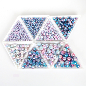 4/6/8/10mm Multi Colors <strong>Plastic</strong> ABS Loose Pearl Round <strong>Beads</strong> for DIY Jewelry Scrapbook Craft Decoration Making - Product Image 6