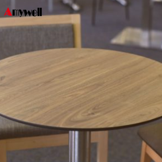 Журнальный столик Amywell, современный дизайн, из фенольного дерева HPL, хорошая цена, плотный ламинат для дома, отеля, парка, использования в столовой
