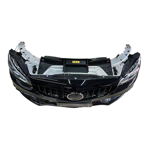 Pour Mercedes-Benz C63 <span class=keywords><strong>C63S</strong></span> AMG W205 – Ensemble de pare-chocs avant avec calandre et radiateur à visser, remplacement avec vis, ajustement universel - Product Image 5