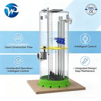 Station de pompage souterraine intégrée entièrement automatique WP pour usage industriel, en PRV préfabriqué, pour le traitement des eaux usées, avec moteur à engrenages haute performance