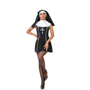 ชุดคอสเพลย์แม่ชีสำหรับนักบวชเครื่องแต่งกายแม่ชีชุดพระพระพระสำหรับวันฮาโลวีน - Product Image 5