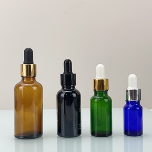 Luxury Frosted Serum Oil Bottle Blue Empty 30ml 50ml Round Shoulder Facial Essential Oil Glass Dropper Bottle with Silver Cap - Product Image 6