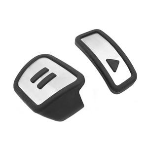Pedale antiscivolo senza trapano a pedale per VW ID3 ID4 ID6 Golf MK7 MK8 in acciaio inox acceleratore pastiglie per pedale del carburante copri tappetini - Product Image 5